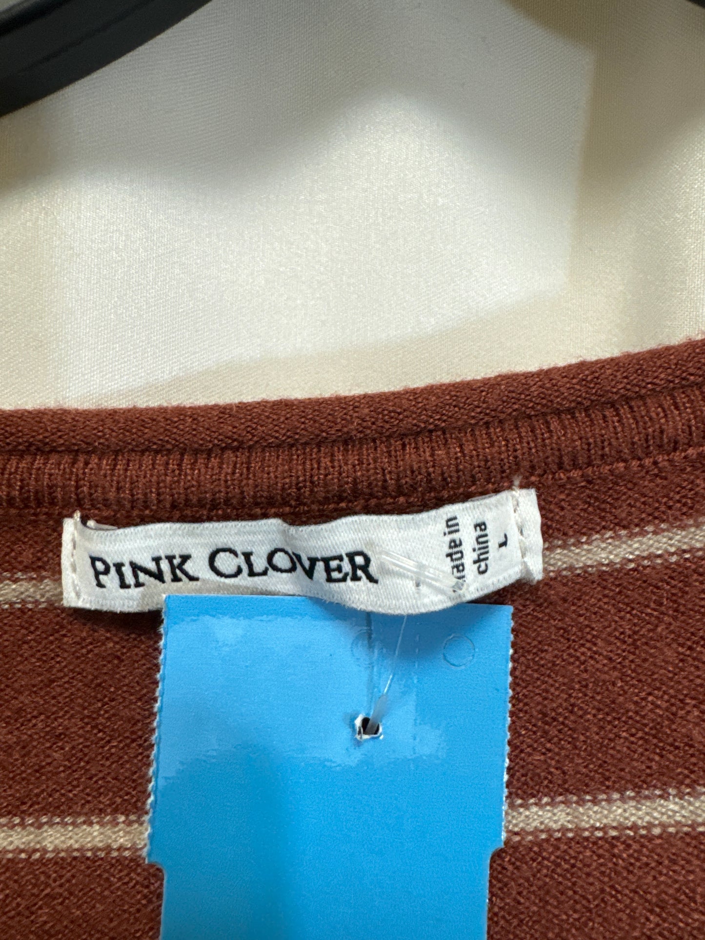 Top Long Sleeve By Pink Clover In Brown, Size: L