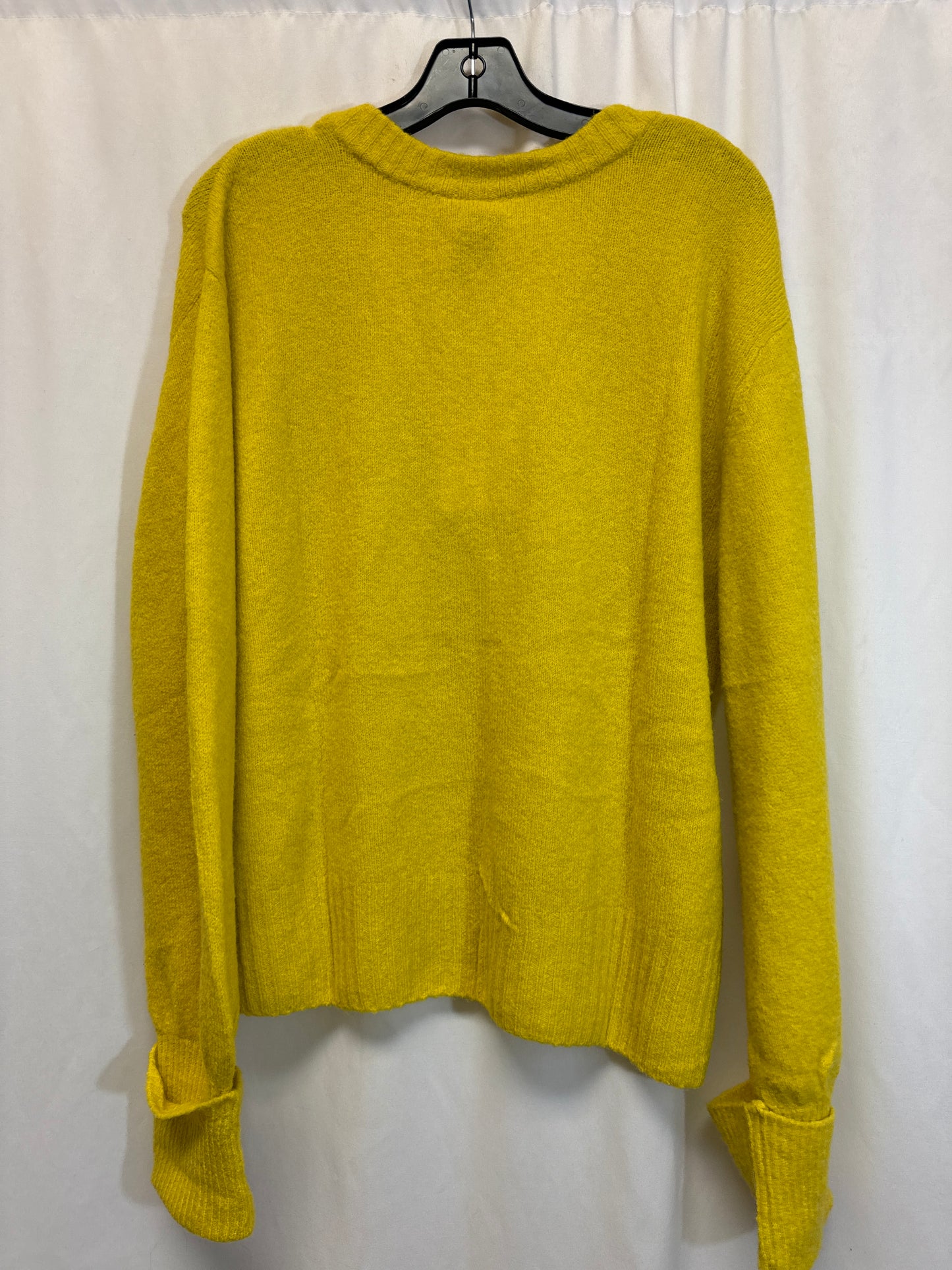 Sweater By Elan In Yellow, Size: M