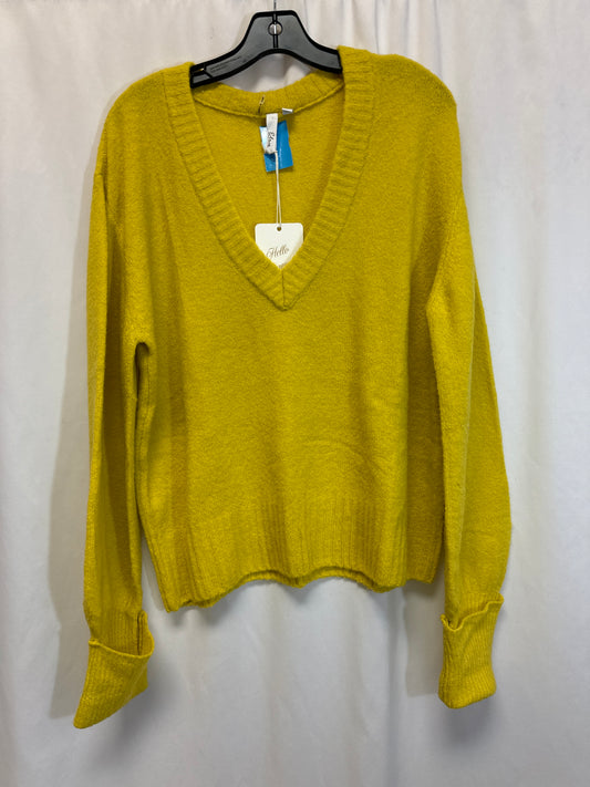 Sweater By Elan In Yellow, Size: M