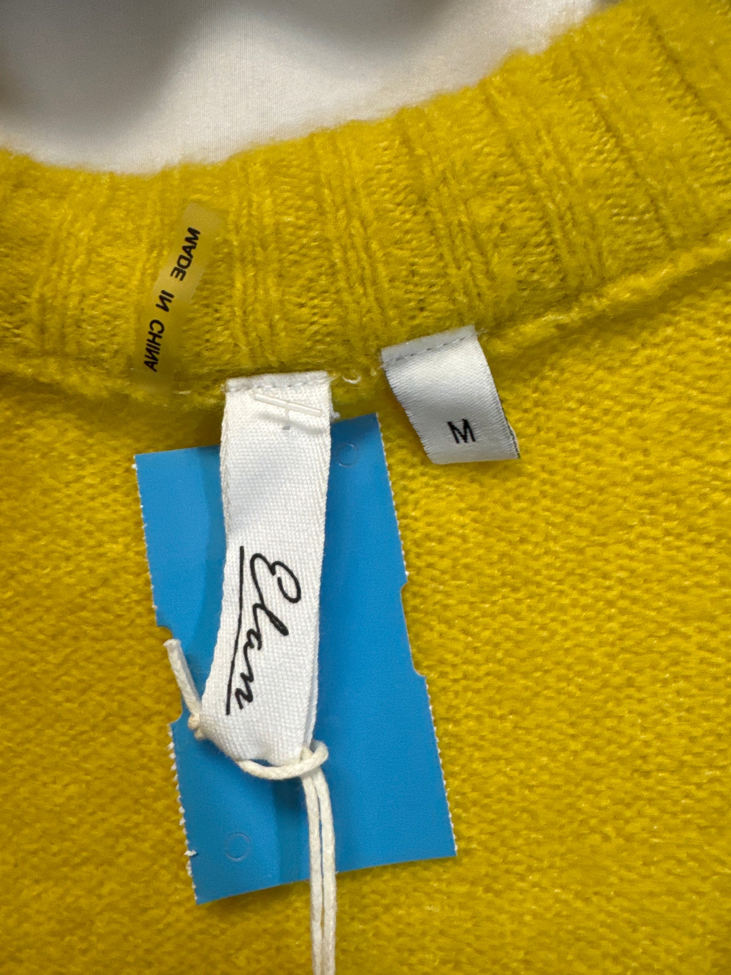 Sweater By Elan In Yellow, Size: M