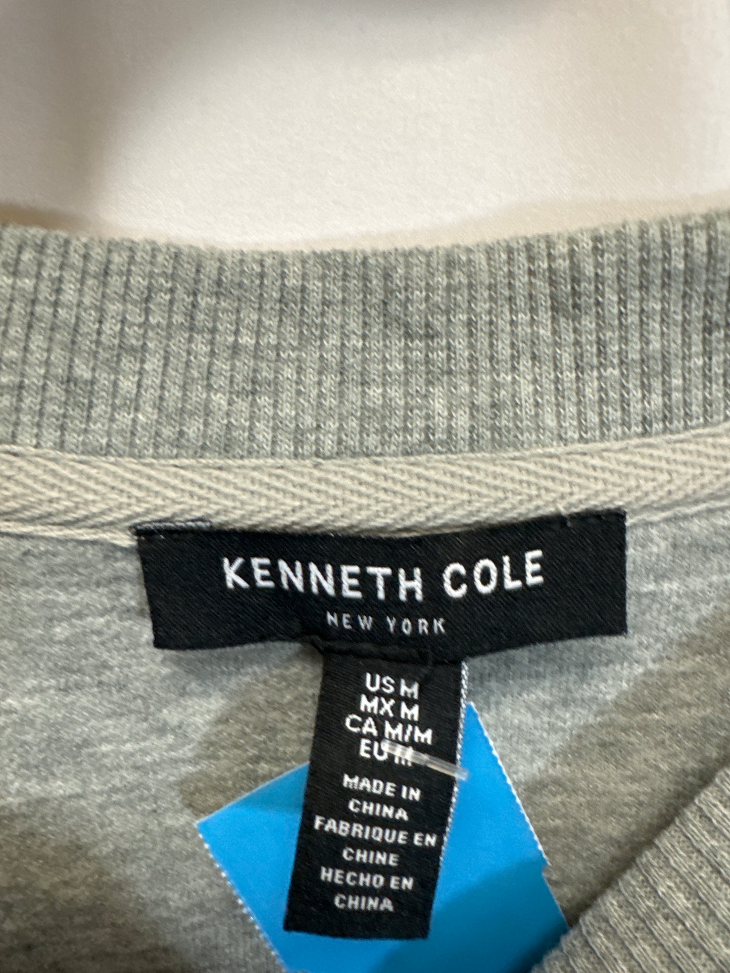 Top Long Sleeve By Kenneth Cole In Grey, Size: M