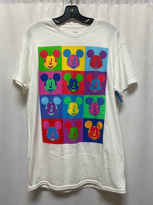 Top Short Sleeve By Disney Store In White, Size: M