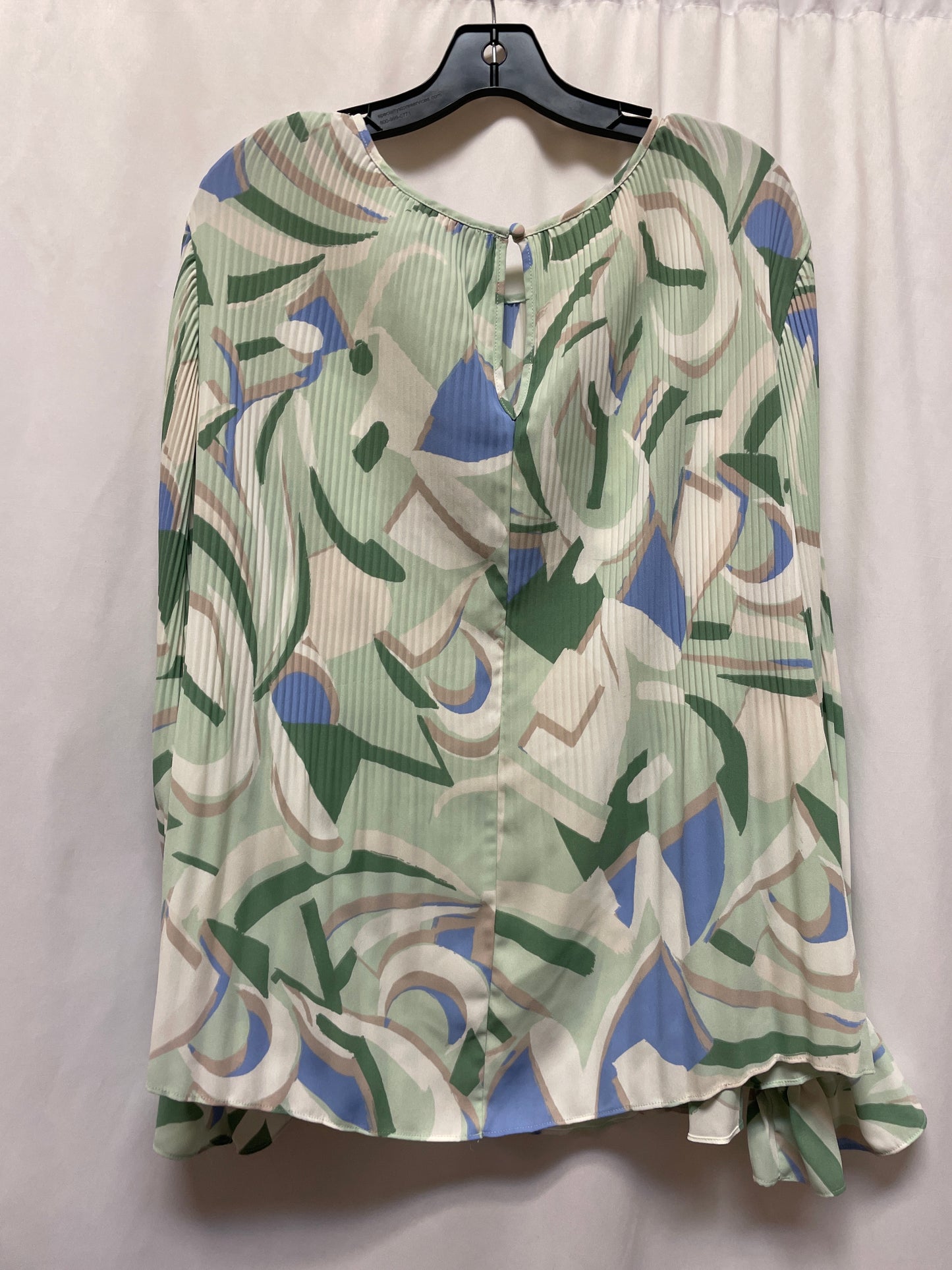 Top Long Sleeve By Nine West In Green, Size: 1x