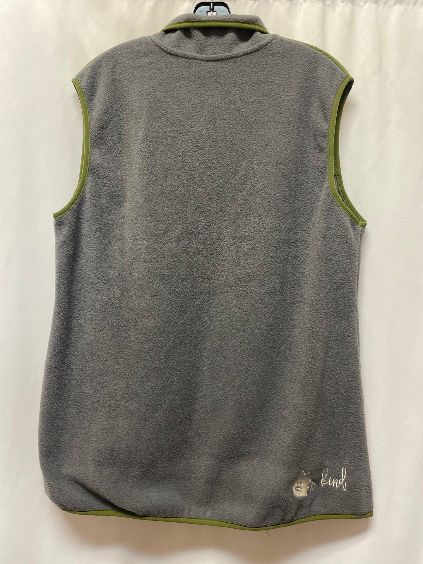 Vest Fleece By Clothes Mentor In Grey, Size: Xl