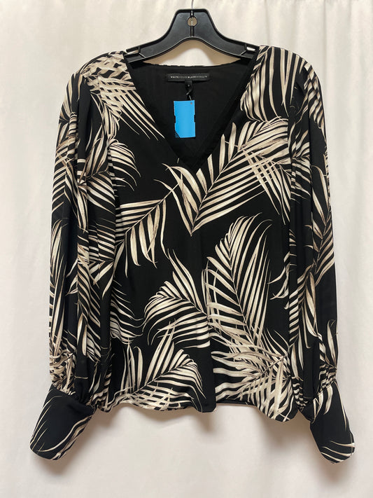 Top Long Sleeve By White House Black Market In Black, Size: S