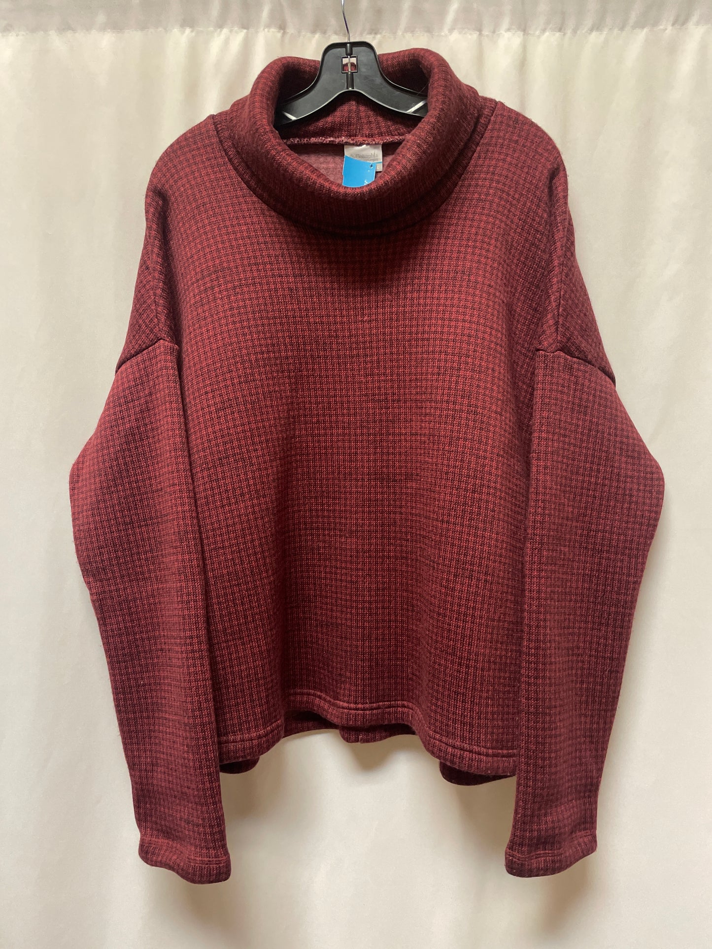 Top Long Sleeve By Columbia In Maroon, Size: Xl