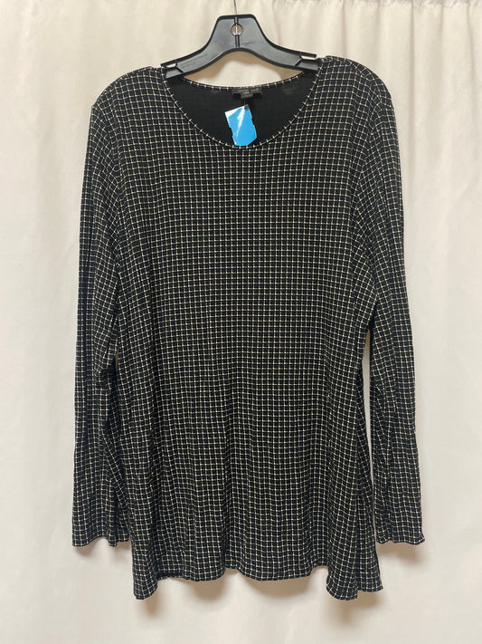 Top Long Sleeve By J. Jill In Black, Size: Xl