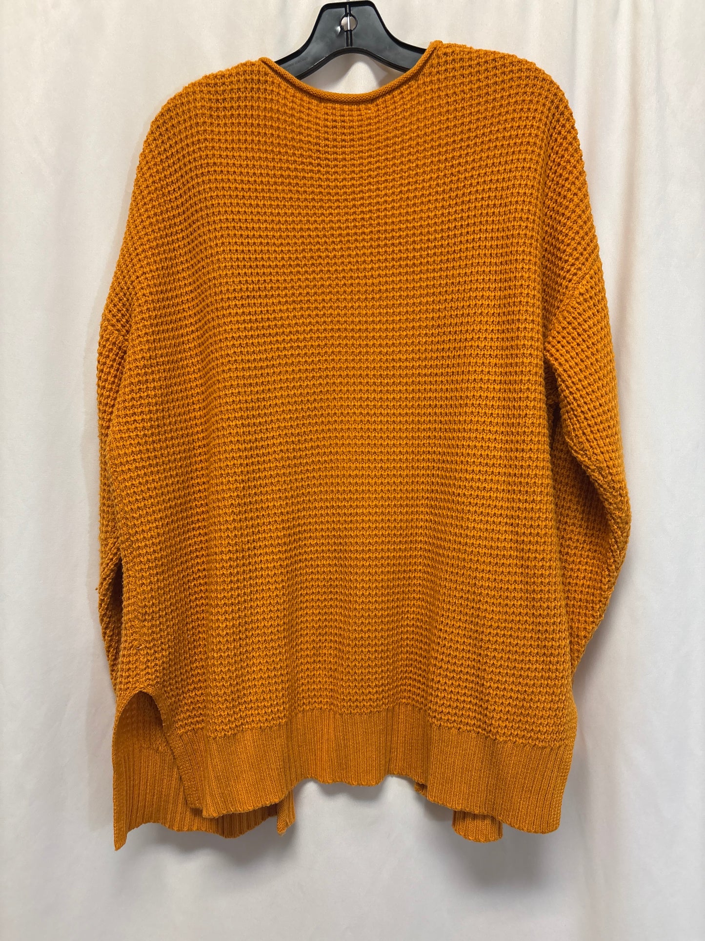 Sweater Cardigan By Zenana Outfitters In Yellow, Size: 1x