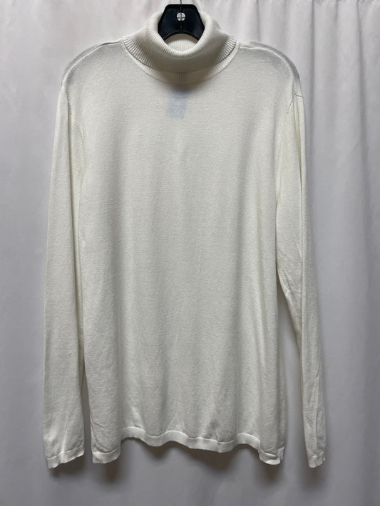 Sweater By Chicos In White, Size: Xl