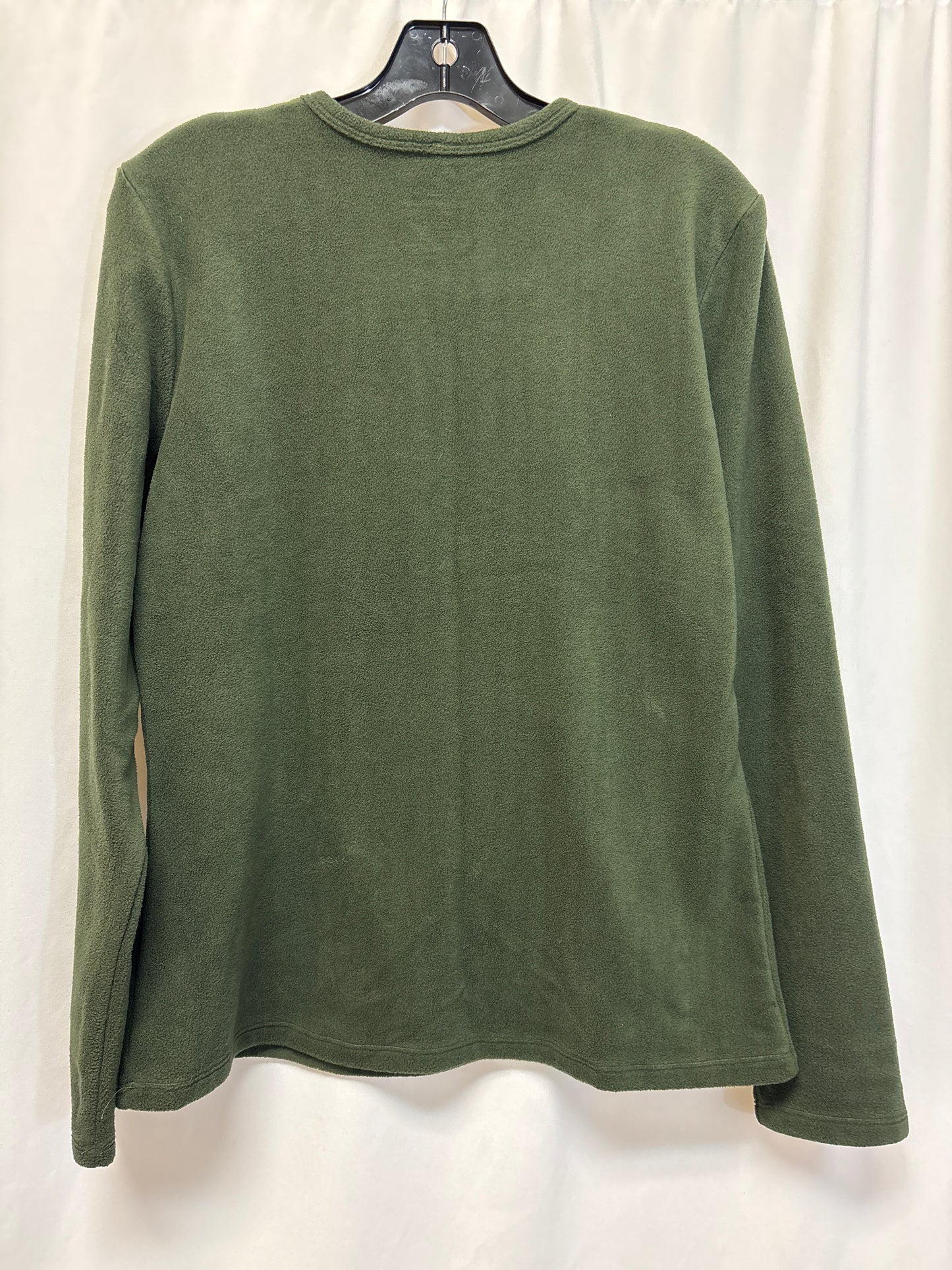 Top Long Sleeve By Cuddl Duds In Green, Size: Xl