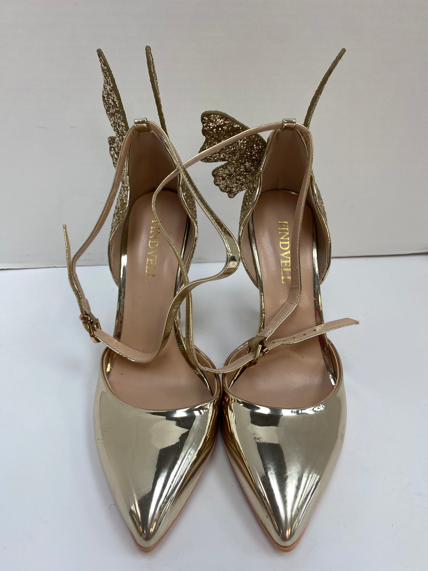 Shoes Heels Stiletto By Clothes Mentor In Gold, Size: 7