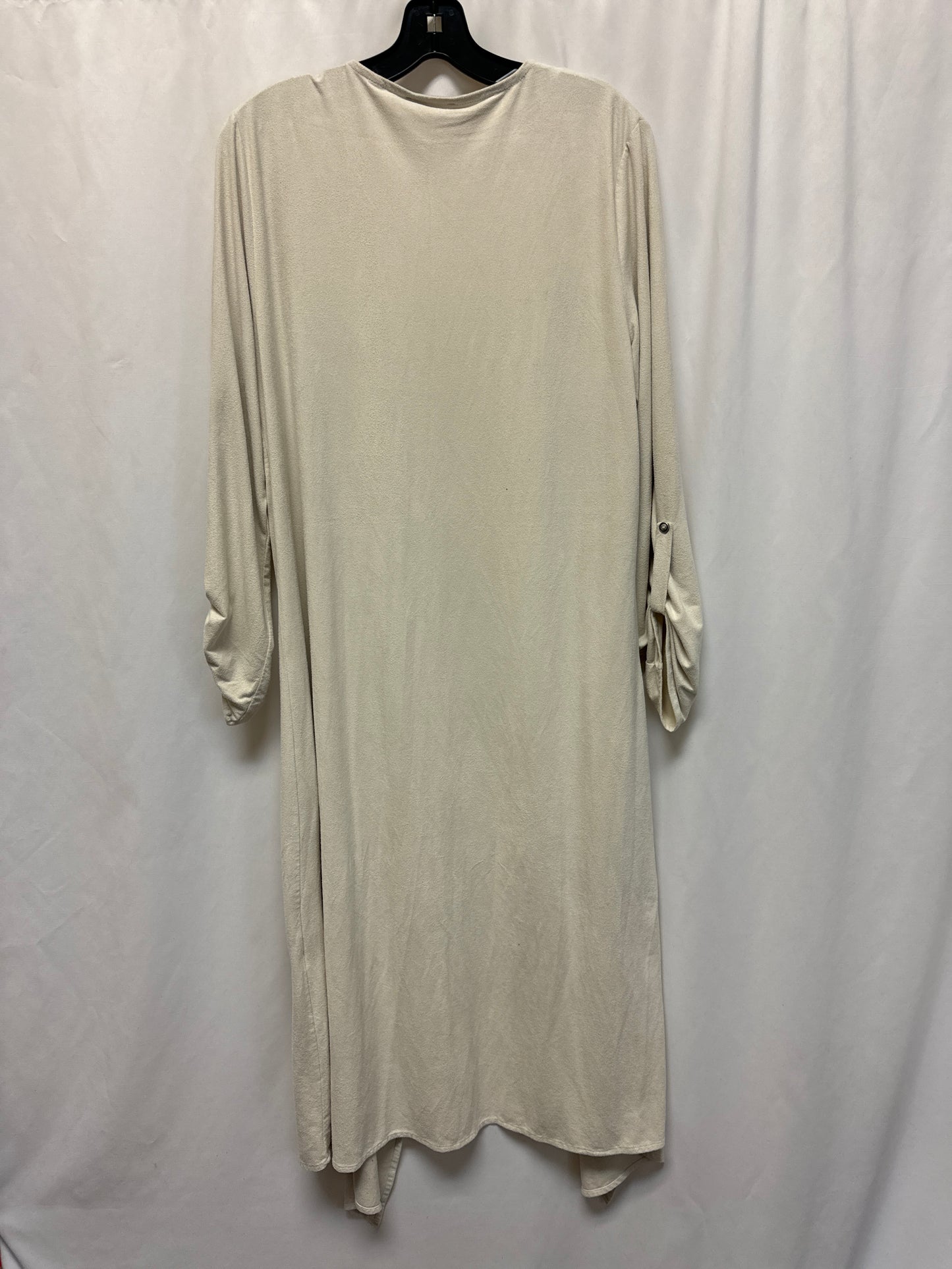 Cardigan By Tahari By Arthur Levine In Cream, Size: M