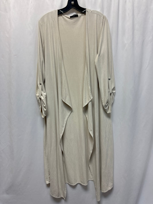 Cardigan By Tahari By Arthur Levine In Cream, Size: M