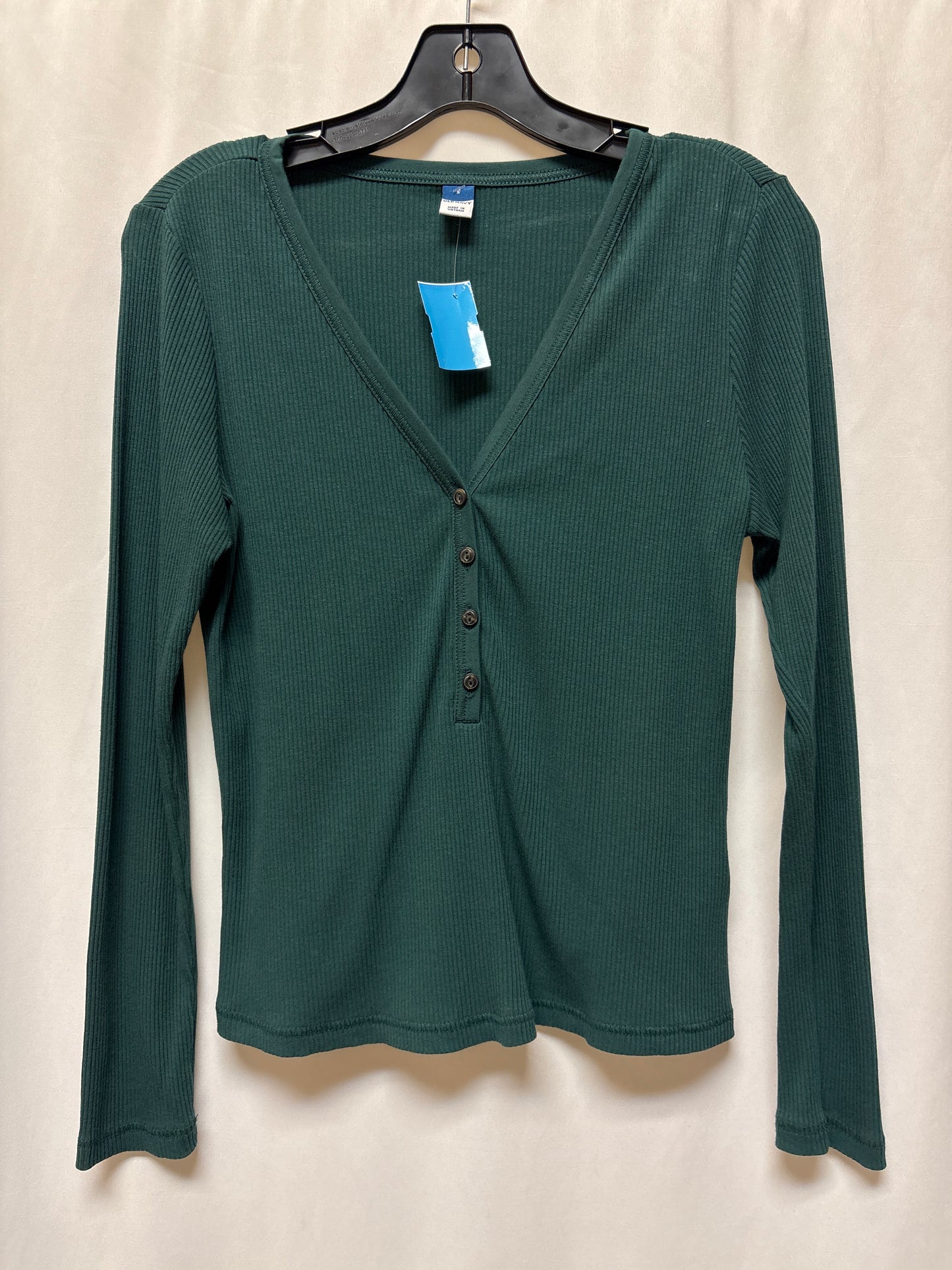 Top Long Sleeve By Old Navy In Green, Size: S