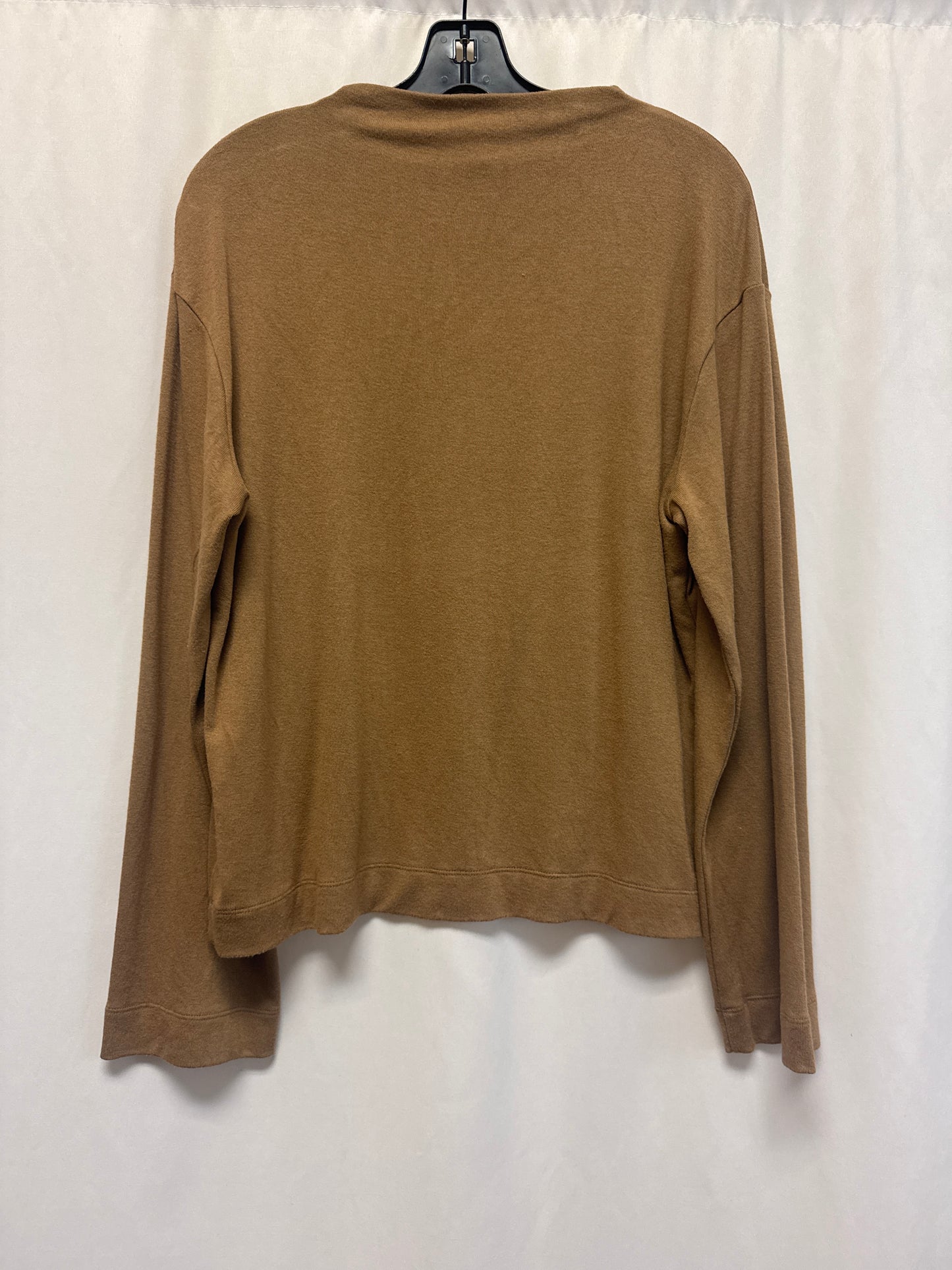 Top Long Sleeve By Banana Republic In Brown, Size: M