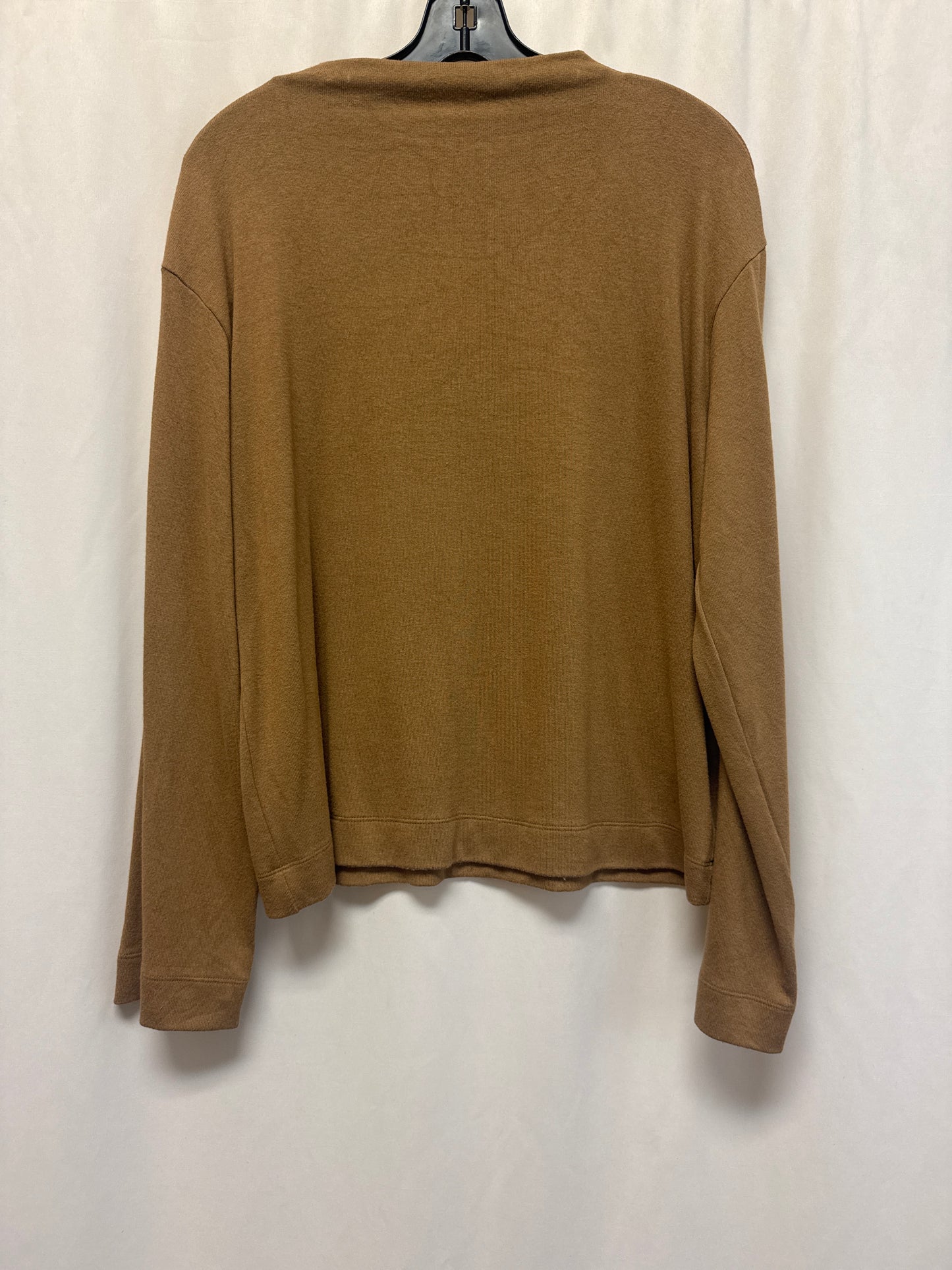 Top Long Sleeve By Banana Republic In Brown, Size: M