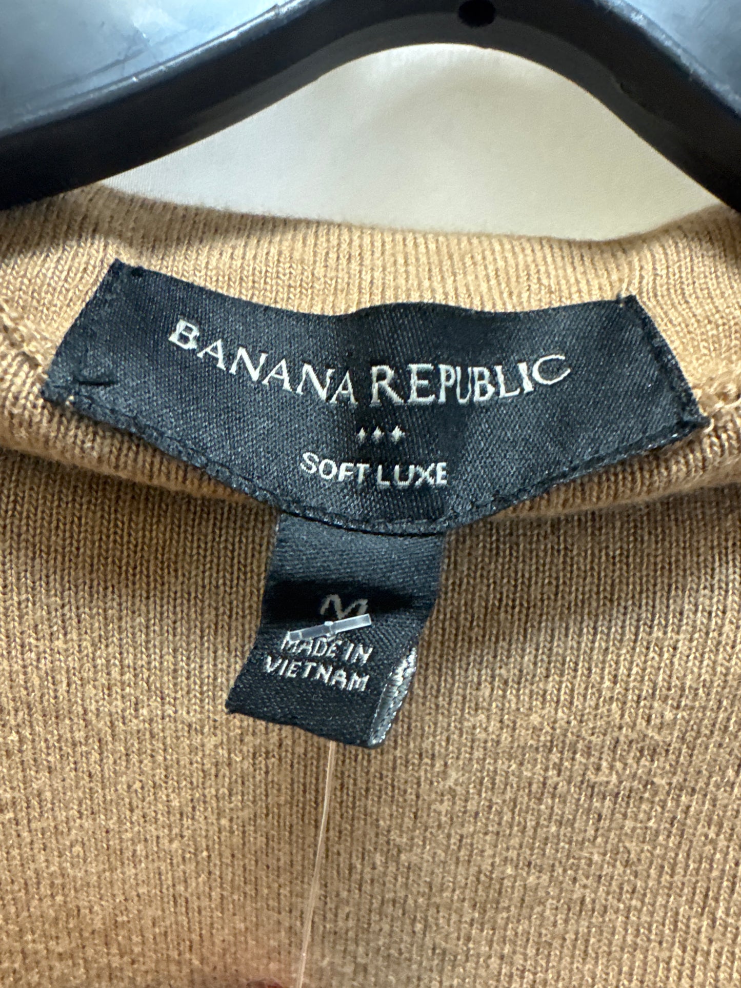 Top Long Sleeve By Banana Republic In Brown, Size: M