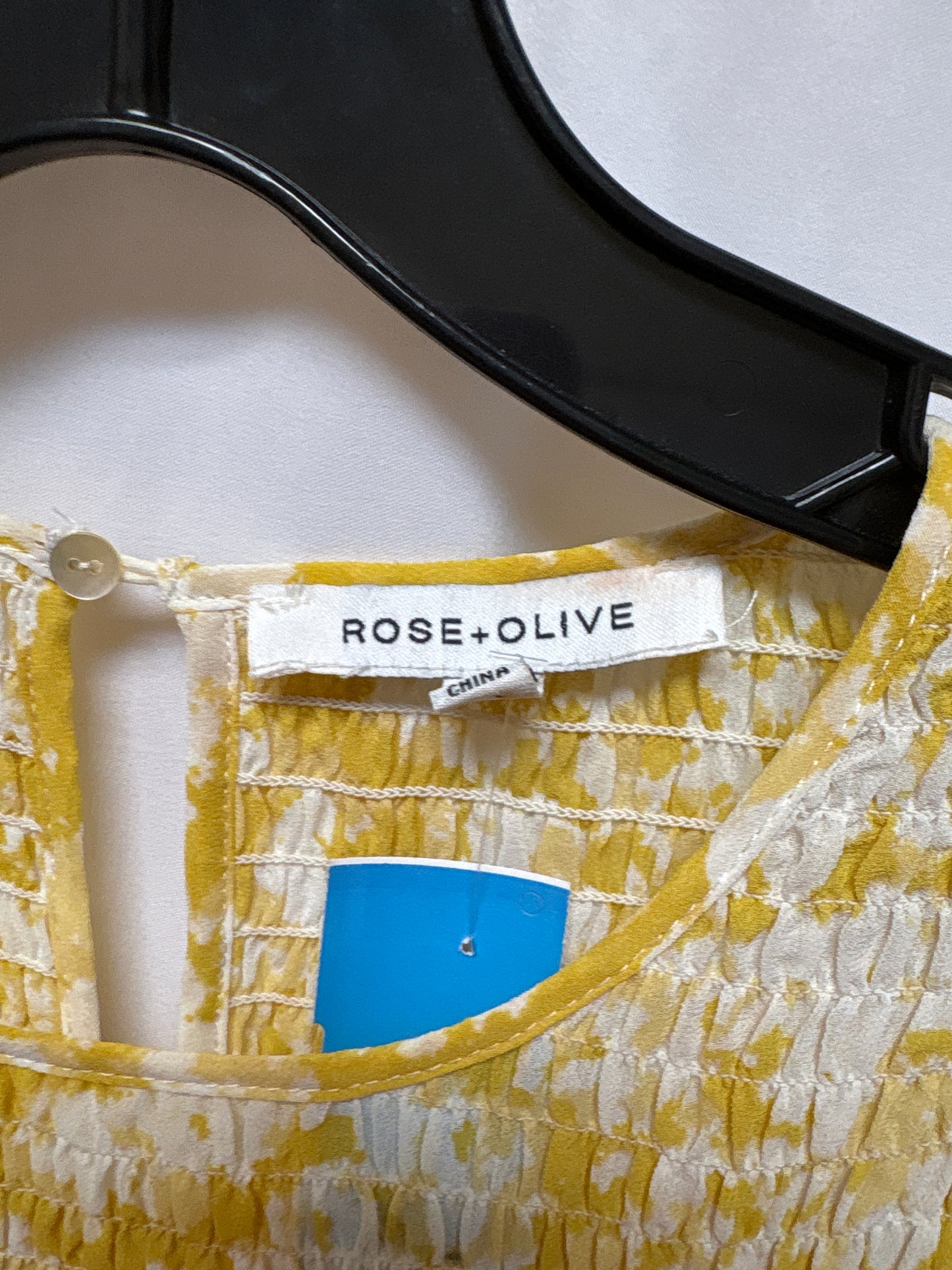 Top Long Sleeve By Rose And Olive In Yellow, Size: M