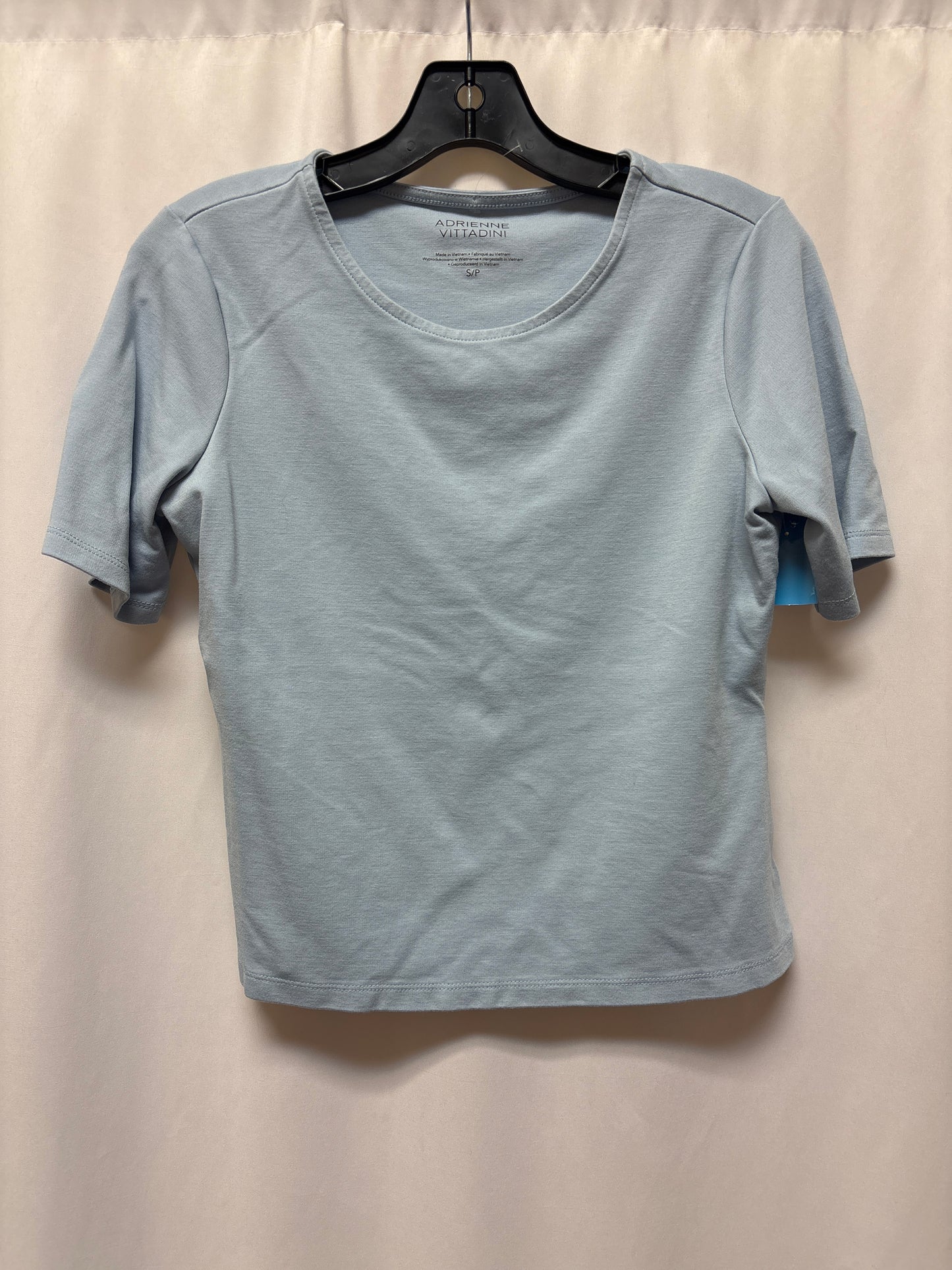 Top Short Sleeve By Adrienne Vittadini In Blue, Size: S