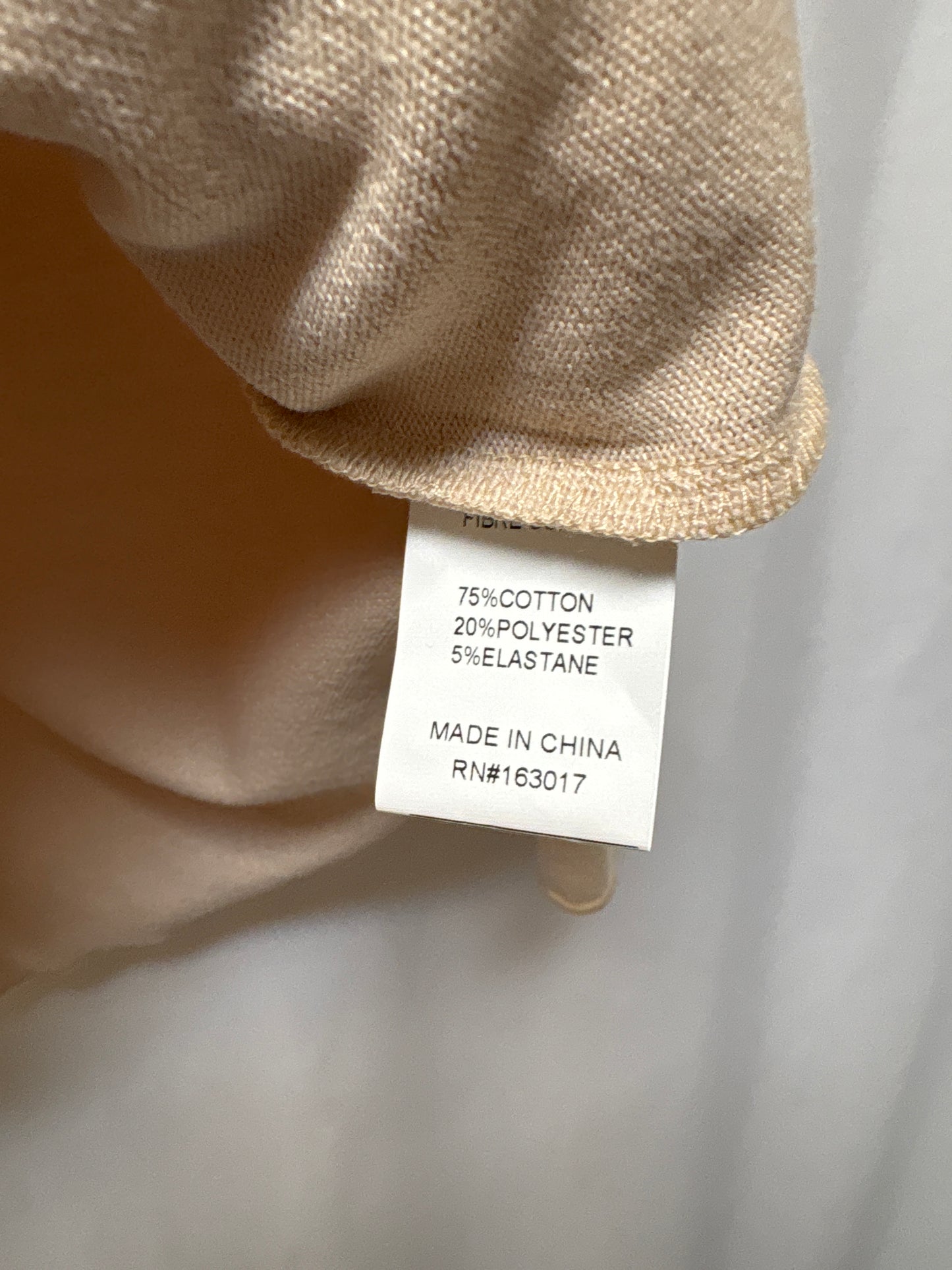 Top Long Sleeve By Clothes Mentor In Beige, Size: S