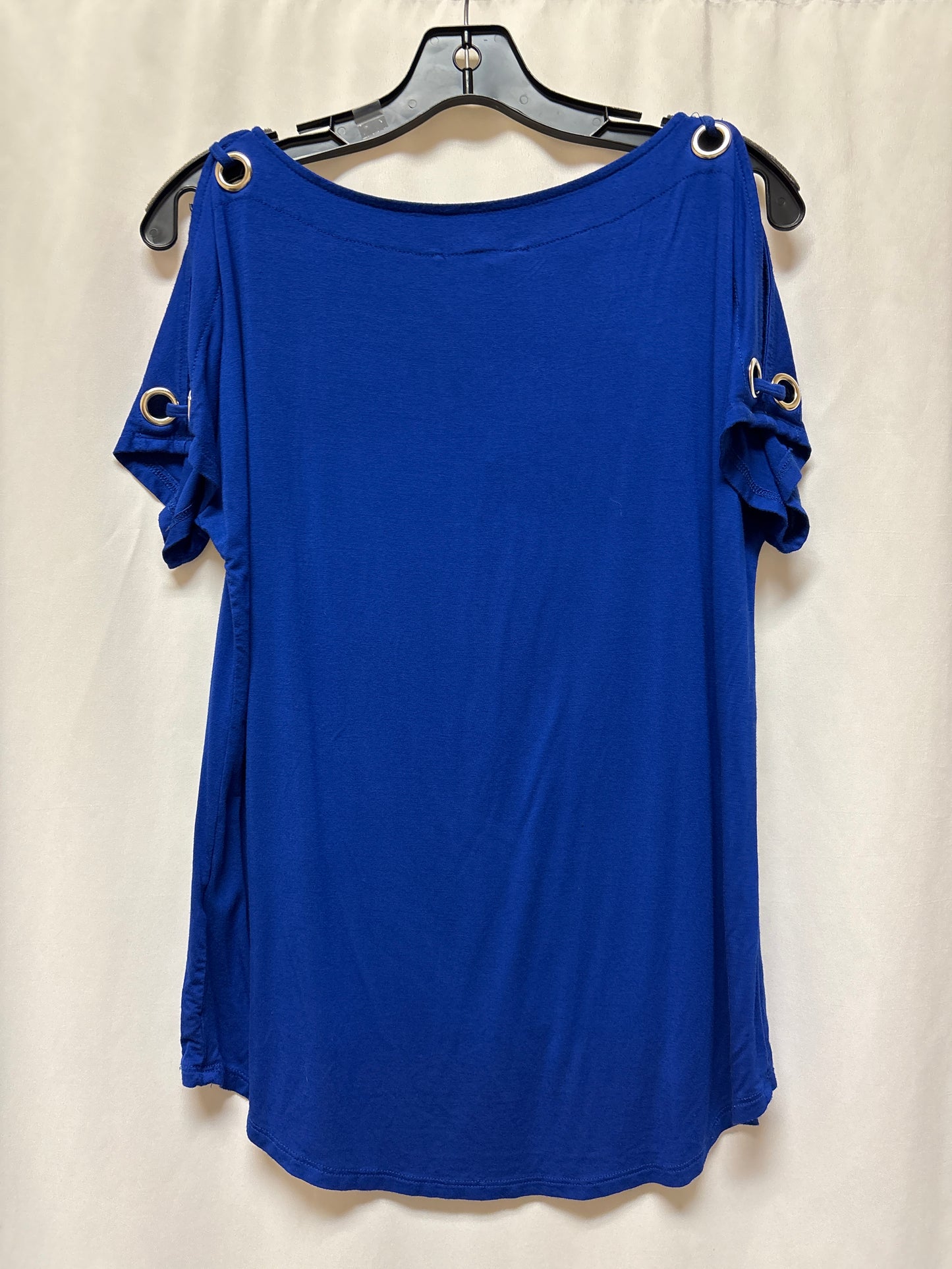 Top Short Sleeve By Cable And Gauge In Blue, Size: M