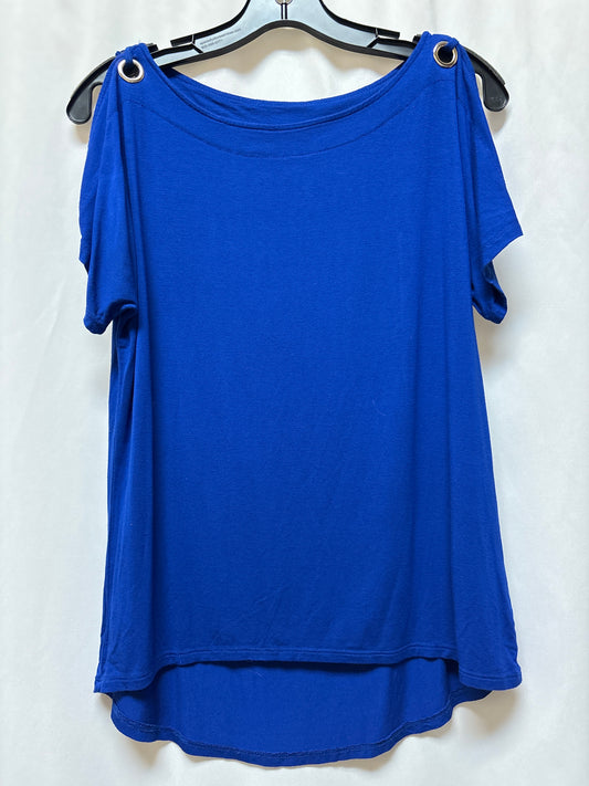 Top Short Sleeve By Cable And Gauge In Blue, Size: M