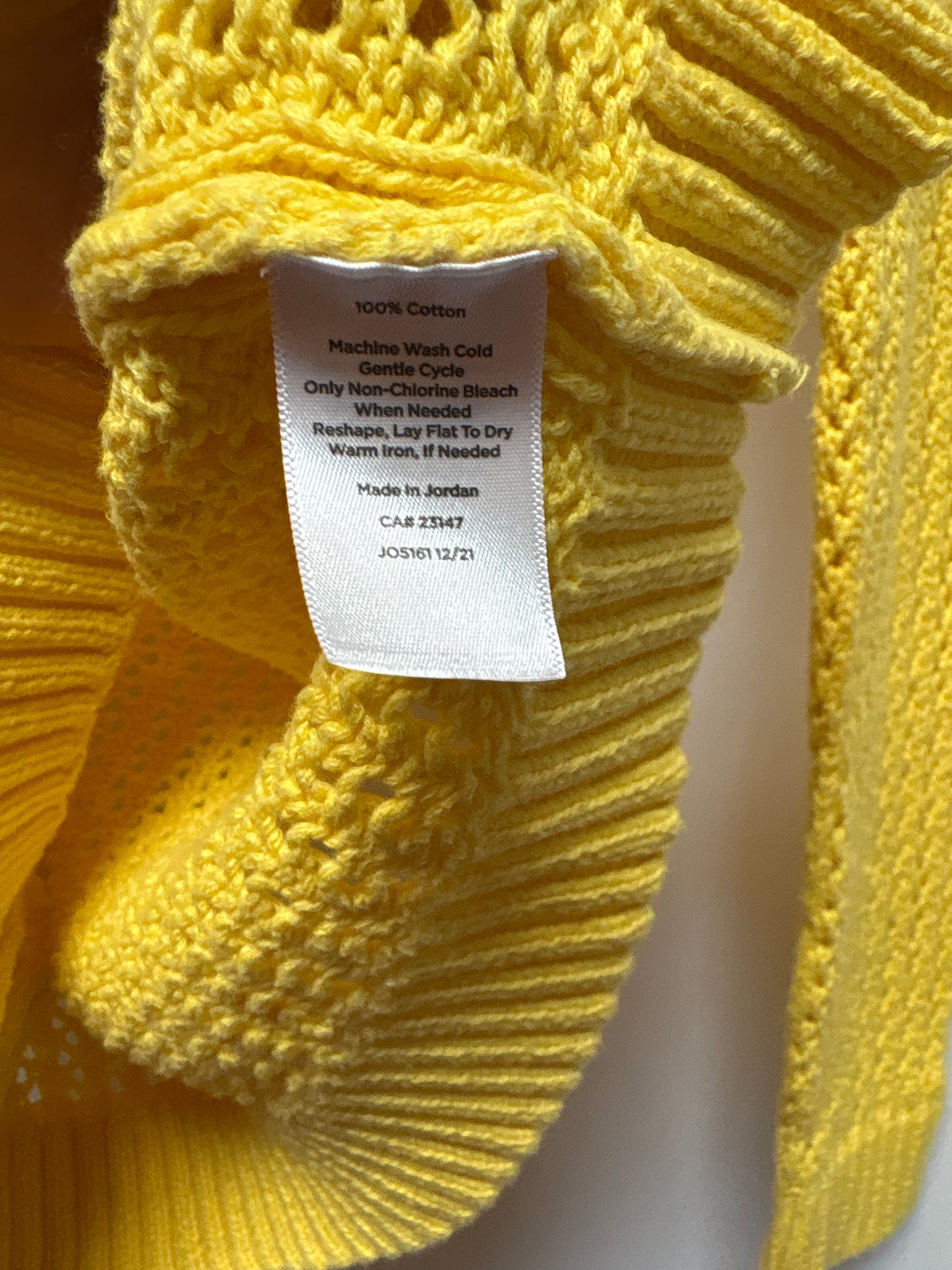 Sweater By Talbots In Yellow, Size: S