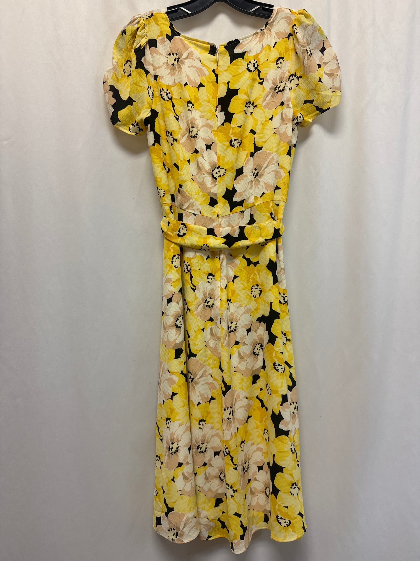 Dress Casual Midi By Talbots In Yellow, Size: Sp