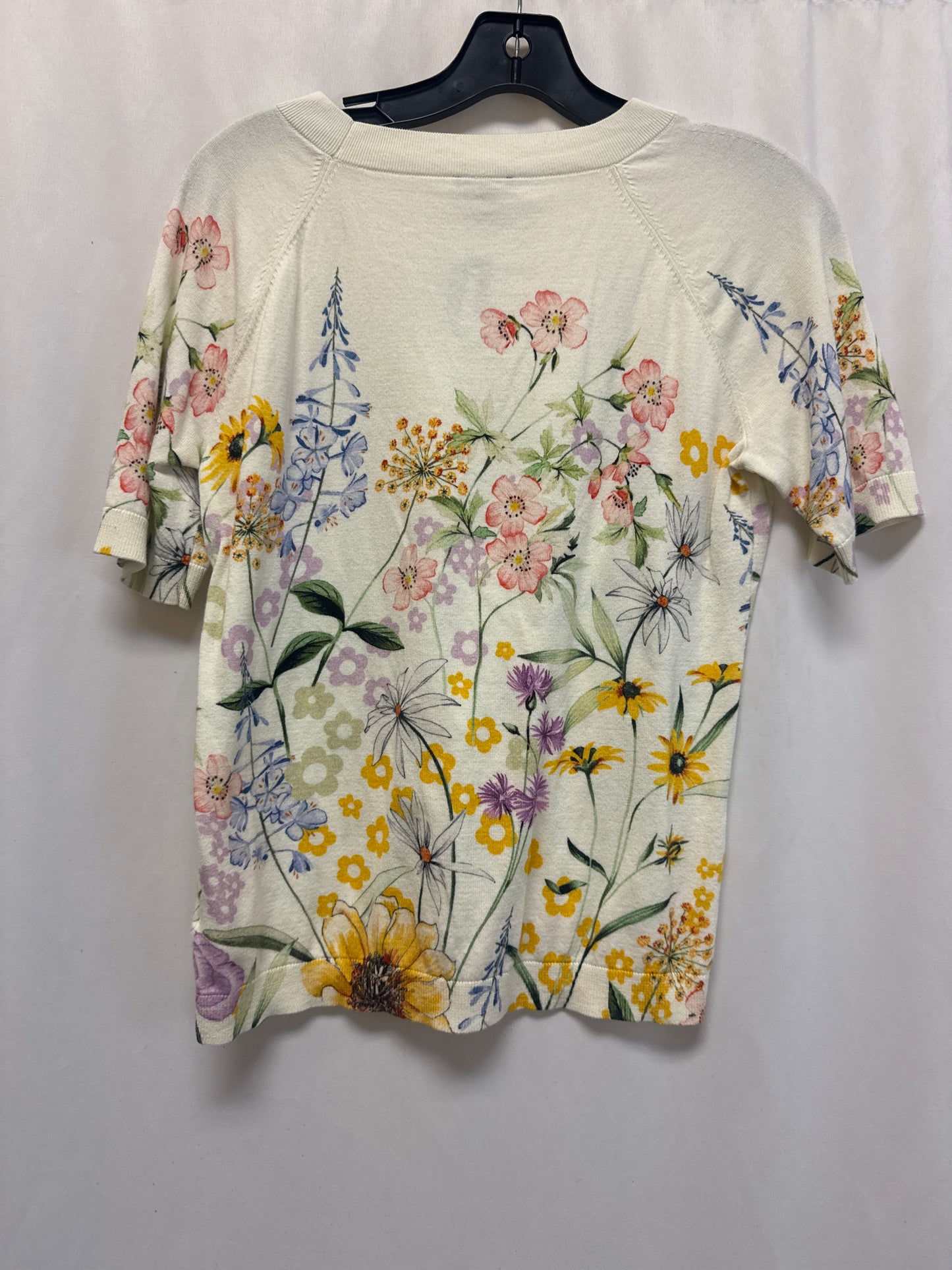 Top Short Sleeve By Talbots In White, Size: S