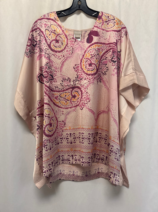 Top Short Sleeve By Chicos In Pink, Size: S