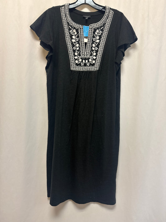 Dress Casual Midi By Talbots In Black, Size: M