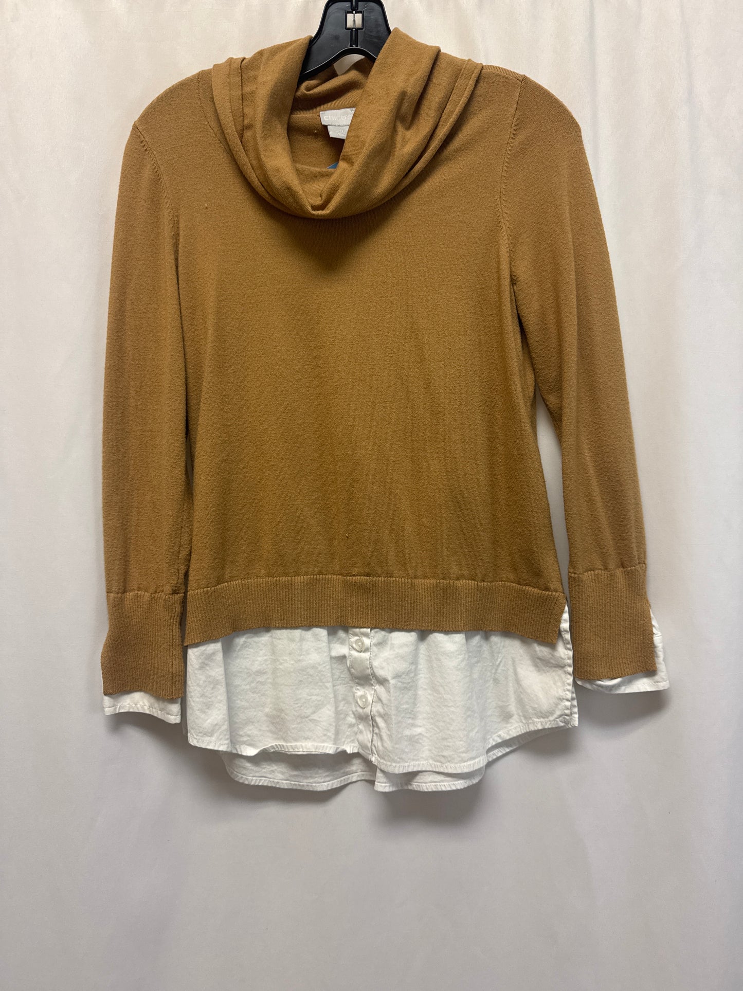 Top Long Sleeve By Chicos In Beige, Size: S