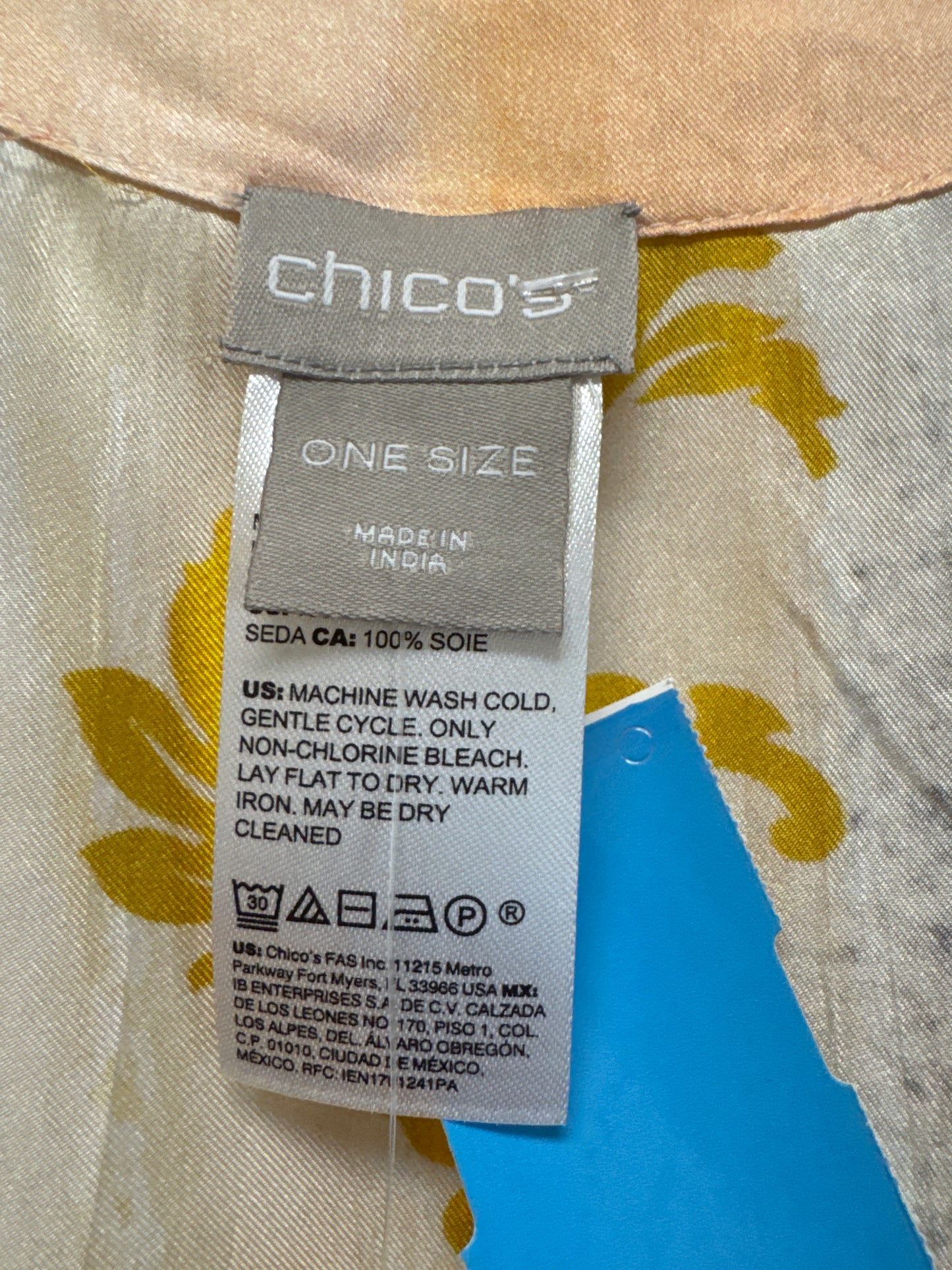 Swimwear Cover-up By Chicos In Peach, Size: Osfm