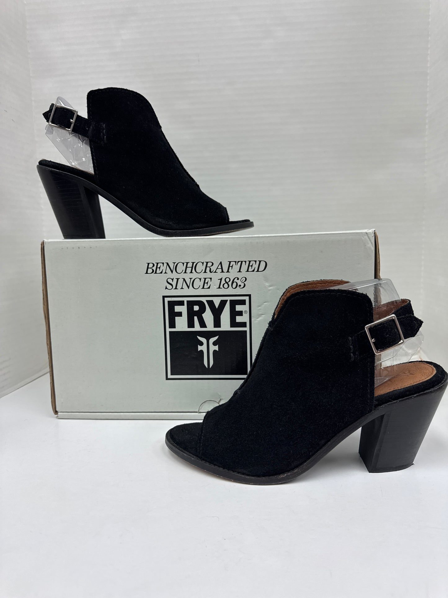 Sandals Heels Block By Frye In Black, Size: 9