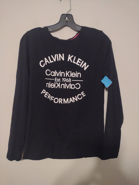 Athletic Top Long Sleeve Crewneck By Calvin Klein Performance  Size: L