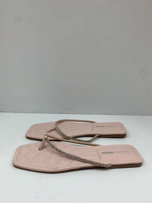 Sandals Flip Flops By Fashion Nova  Size: 10