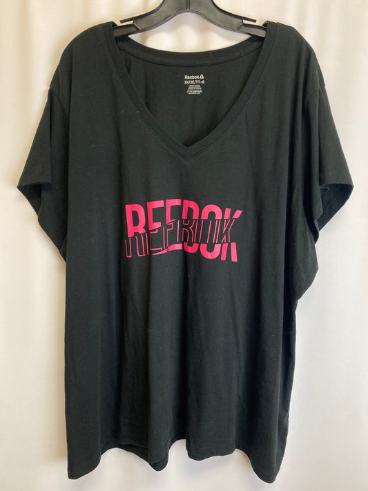 Athletic Top Short Sleeve By Reebok  Size: 3x