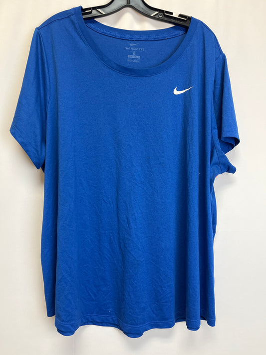 Athletic Top Short Sleeve By Nike  Size: 3x