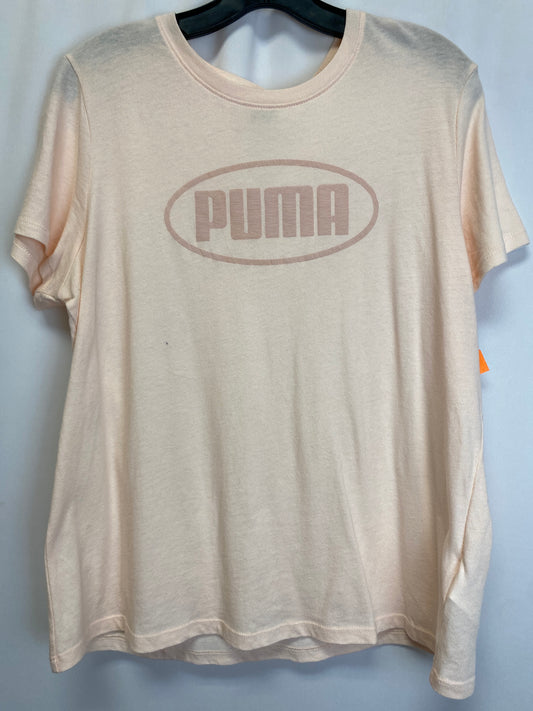 Athletic Top Short Sleeve By Puma  Size: L